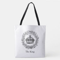 Vintage Engraved King's Crown and Laurel Wreath