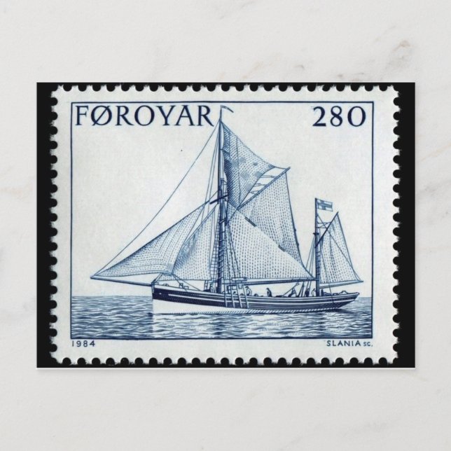 Vintage Engraved Stamp Postcard (Front)