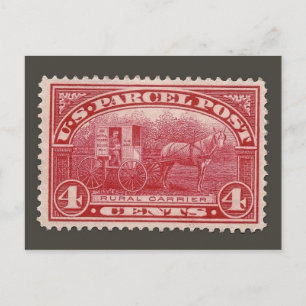 Vintage Engraved Stamp Postcard