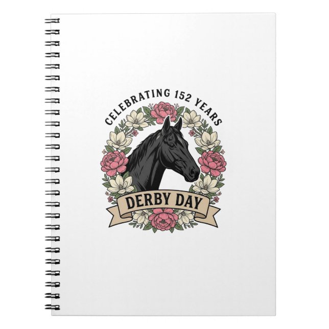 Vintage Engraving Fire Horse Graphic Design Notebook (Front)
