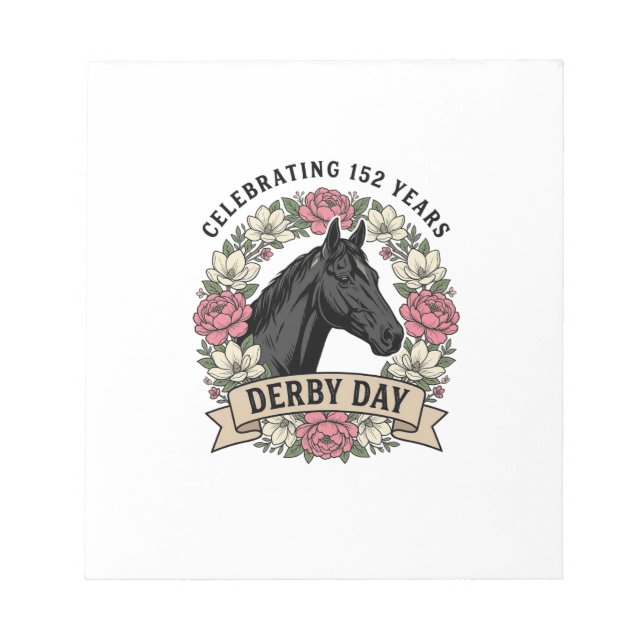 Vintage Engraving Fire Horse Graphic Design Notepad (Front)