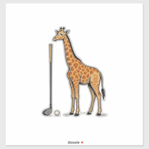 Vintage Engraving Giraffe Golf Vector T-Shirt Desi