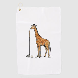 Vintage Engraving Giraffe Golf Vector T-Shirt Desi Towel
