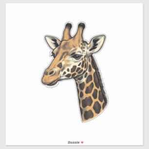 Vintage Engraving Giraffe Portrait Shirt Design (7