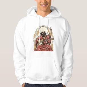 Vintage Engraving Guitarist Vector Art Shirt_1 Hoodie
