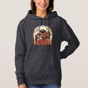 Vintage Engraving Guitarist Vector Art Shirt_1 Hoodie