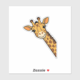 Vintage Engraving Peeking Giraffe Shirt Design_1
