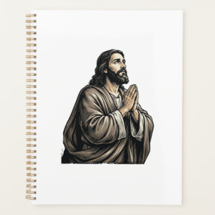 Vintage Engraving Praying Man Religious Shirt Desi Planner