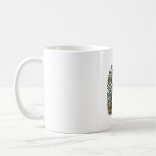 Vintage Engraving Turtle Botanical Garden Coffee Mug