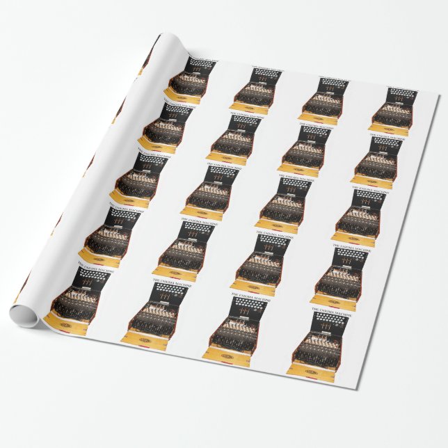 Vintage Enigma machine military secret codes Wrapping Paper (Unrolled)
