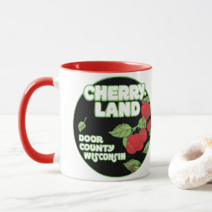 Vintage Ephemera, Cherryland Door County Wisconsin Mug