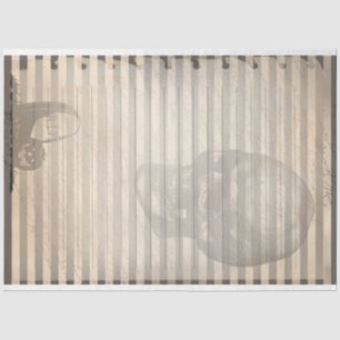 Vintage Ephemera Halloween Skull Ghost  Tissue Paper