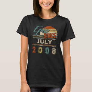 Vintage Epic Since July 2008 14 Year Old Birthday T-Shirt