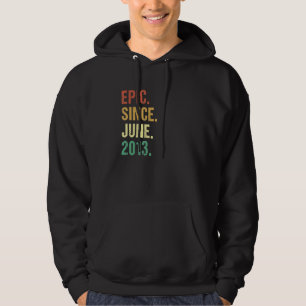 Vintage Epic Since June 2013 9th Birthday 9 Years Hoodie