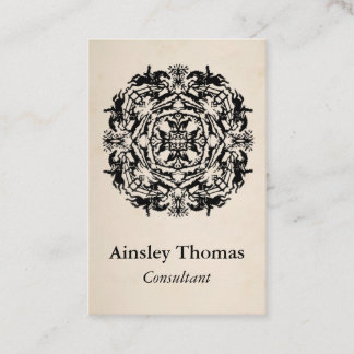 Vintage Equestrian Kaleidoscope Business Card