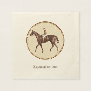 Vintage Equestrian Napkin