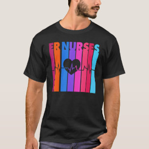 Vintage ER Nurses Emergency Nurses Day For Woman M T-Shirt