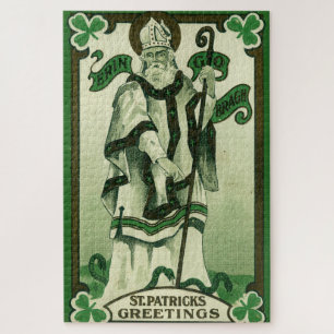 Vintage - Erin Go Bragh - St. Patrick's Greetings Jigsaw Puzzle