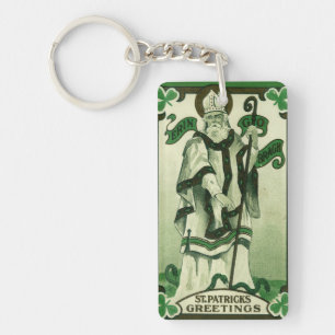 Vintage - Erin Go Bragh - St. Patrick's Greetings Key Ring