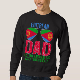 Vintage Eritrean Dad Eritrea Flag Sunglasses Fathe Sweatshirt