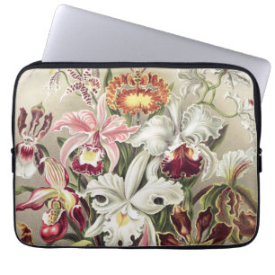 Vintage Ernst Haeckel Orchid Botanical Print Laptop Sleeve