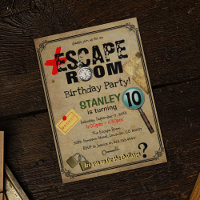 Vintage Escape Room Mystery Birthday Party