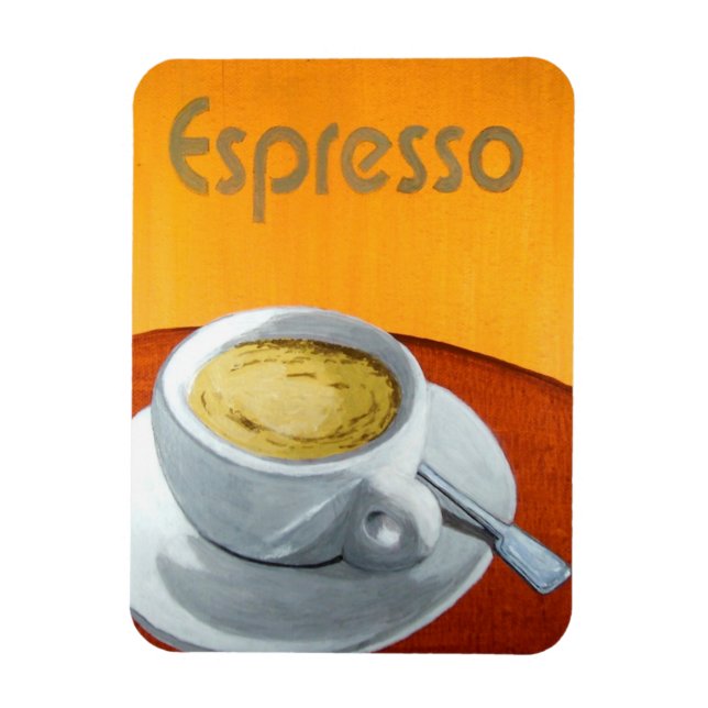Vintage Espresso Coffee Magnet (Vertical)