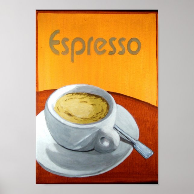 Vintage Espresso Coffee Poster (Front)