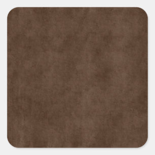 Vintage Espresso Dark Brown Parchment Antique Square Sticker