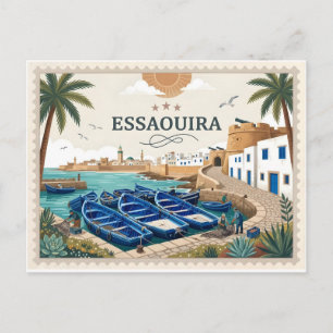 Vintage Essaouira Morocco Travel Postcard