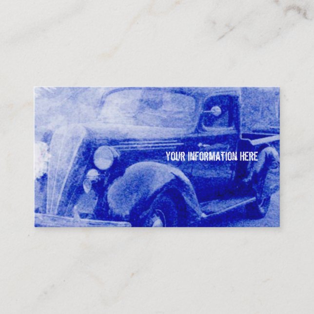 Vintage Essex-Terraplane Pickup Business Cards (Front)