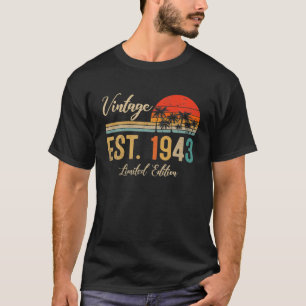 Vintage Est. 1943 Limited Edition 79Th Birthday Gi T-Shirt