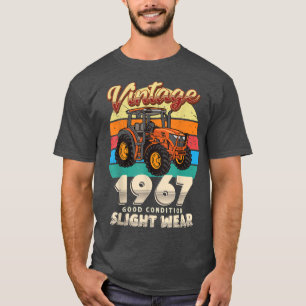 Vintage Est 1967 Farmer Tractor 55th Birthday 55 Y T-Shirt