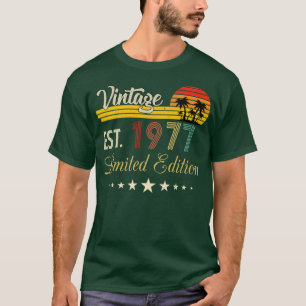 Vintage Est 1977 Limited Edition Birthday T-Shirt
