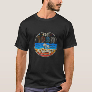 Vintage Est. 1980 42Nd Birthday Born In 1980 42 Ye T-Shirt