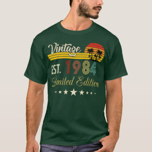 Vintage Est 1984 Limited Edition Birthday T-Shirt