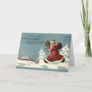 Vintage Estonian Christmas Greeting Card