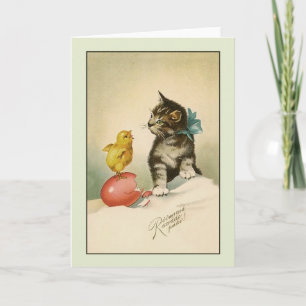 Vintage Estonian Rõõmsaid Kevadpühi Easter Card