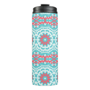 Vintage ethnic colourful bohemian pattern in brigh thermal tumbler