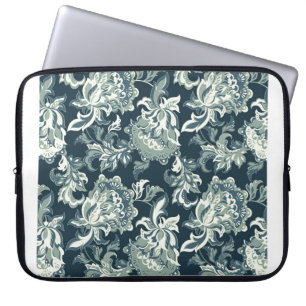 Vintage ethnic floral seamless pattern. folkloric laptop sleeve
