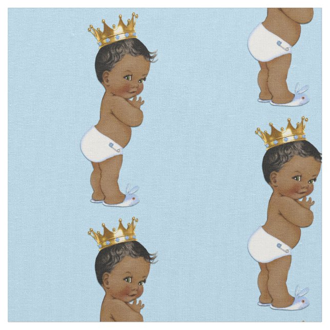 Vintage Ethnic Little Prince Fabric (Close Up)