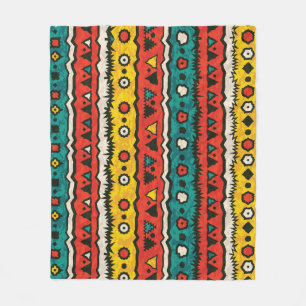 Vintage ethnic: seamless traditional design. fleece blanket