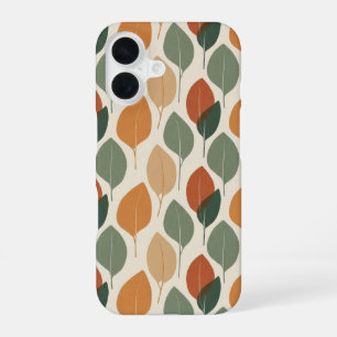 Vintage Eucalyptus Leaf Patter iPhone 16 Case