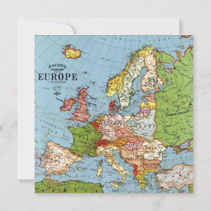 Vintage Europe 20th Century General Map