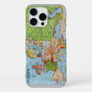 Vintage Europe 20th Century General Map iPhone 16 Pro Max Case