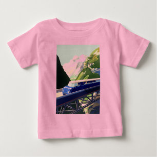 Vintage Europe Rail Travel Baby T-Shirt