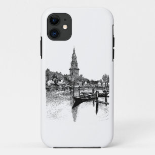 Vintage European City Waterway iPhone 11 Case