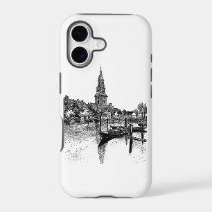 Vintage European City Waterway iPhone 11 Case