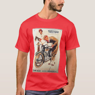 "Vintage- European Motorcycle Ad" T-Shirt