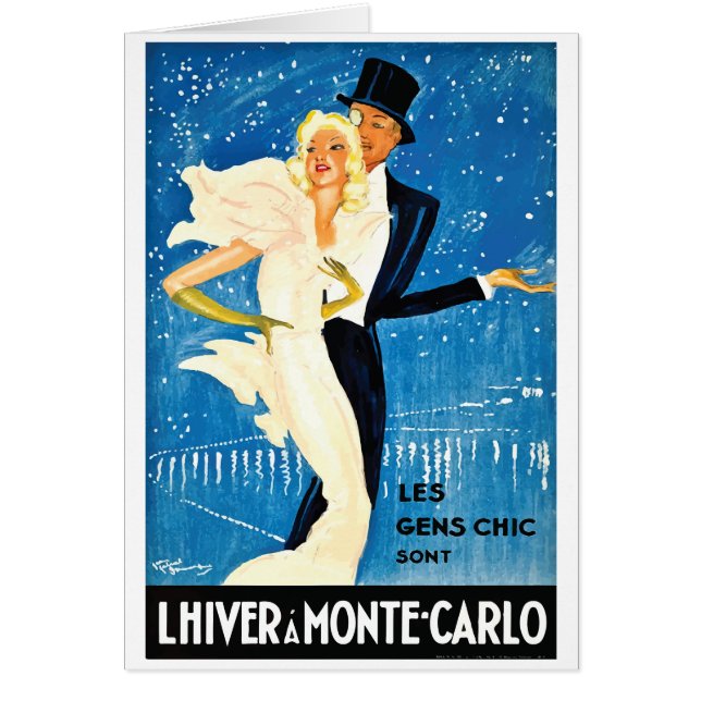 Vintage European Winter in Monte Carlo Travel (Front)